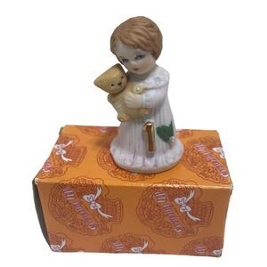 Ensco vintage Growing up age 1 blonde Porcelain figurine girl birthday‎ 1982